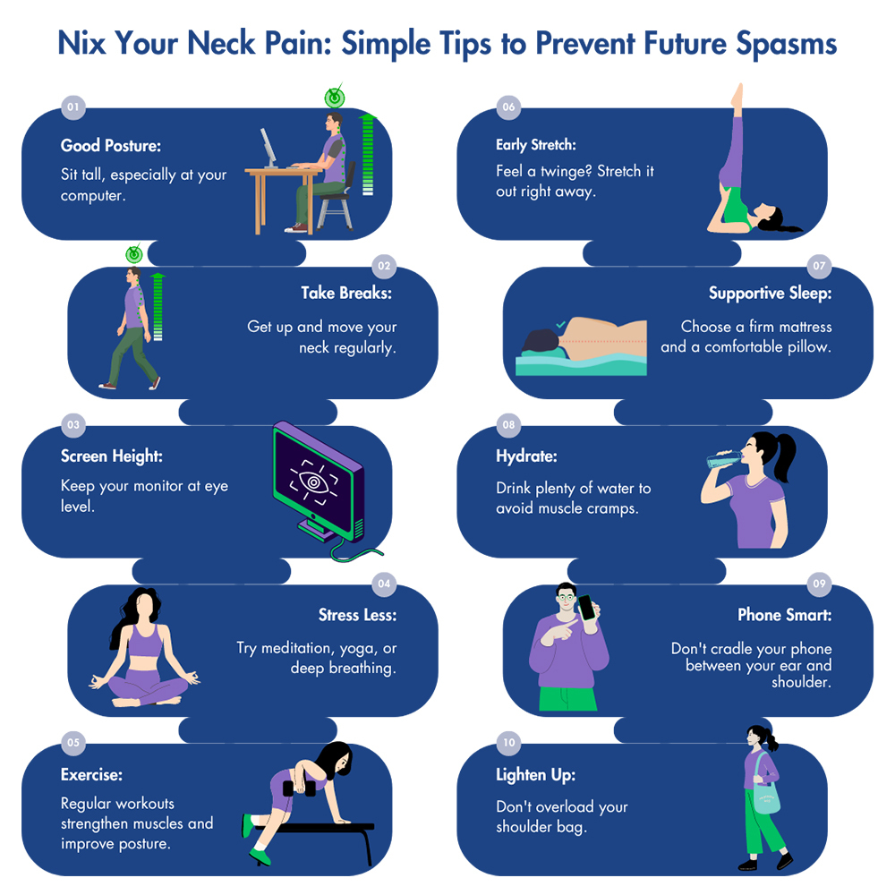Tips to Prevent Neck Spasms